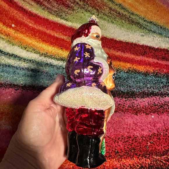 Christopher “Radko Santa Claus and Rudolph Reindeer” Christmas Ornament - Picture 2 of 6